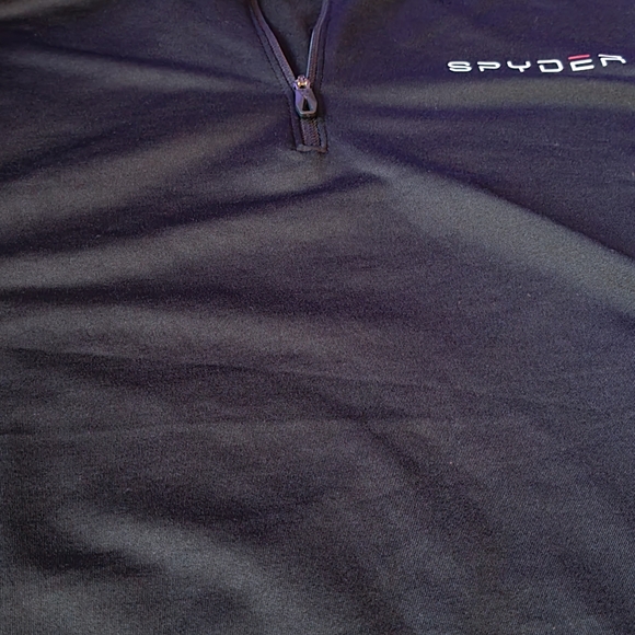 Spyder Black Quarter-Zip Pullover - Picture 1 of 8